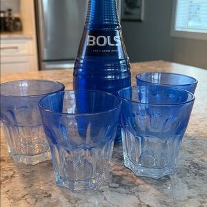 Set of 4 Vintage Libbey Gibraltar “Misty Blue”tumblers discontinued